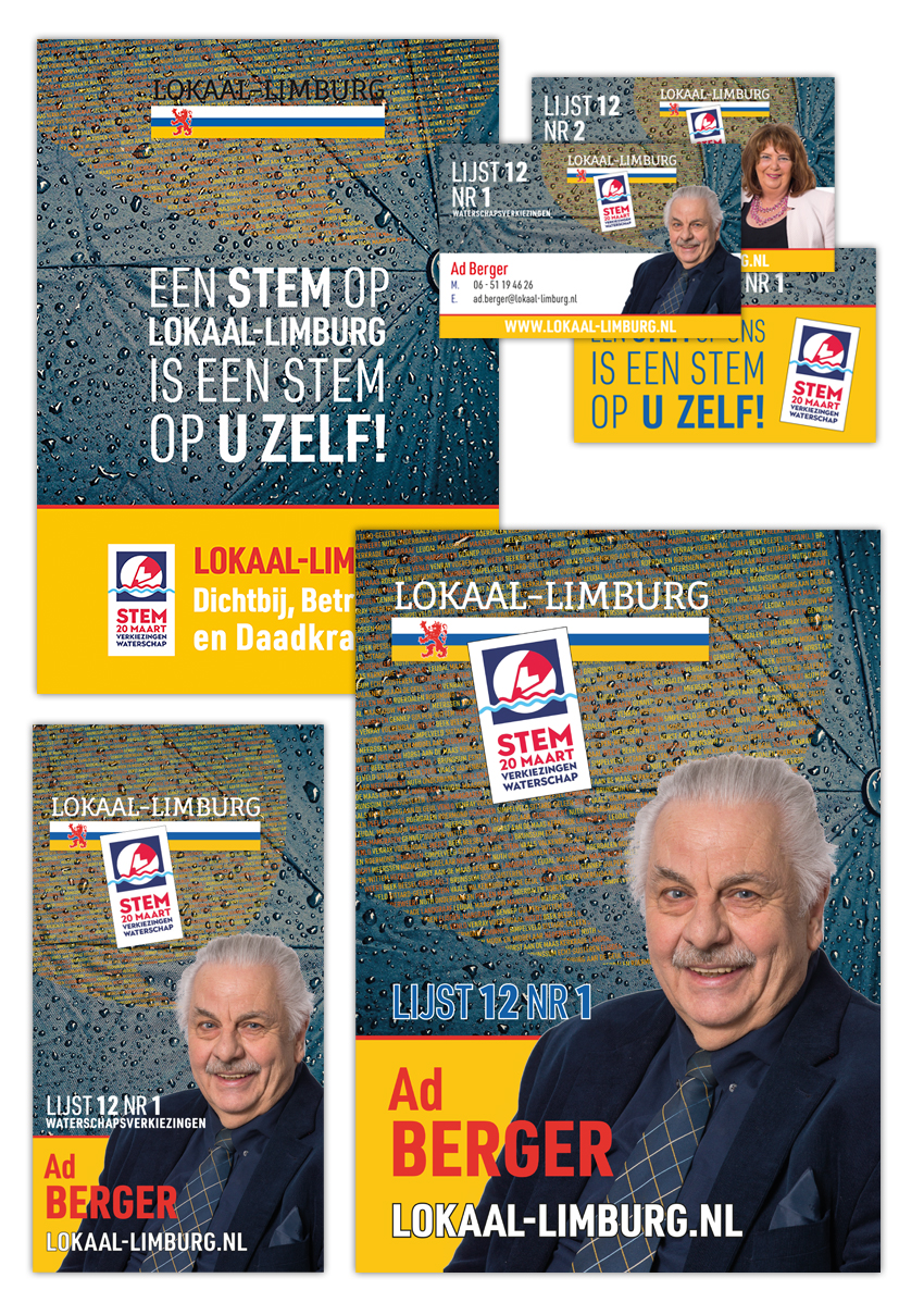 Lokaal Limburg uitingen waterschapsverkiezingen